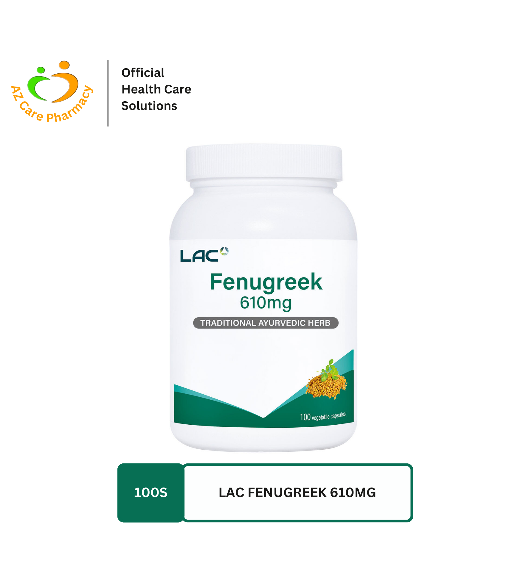 LAC Fenugreek 610mg Cap 100s