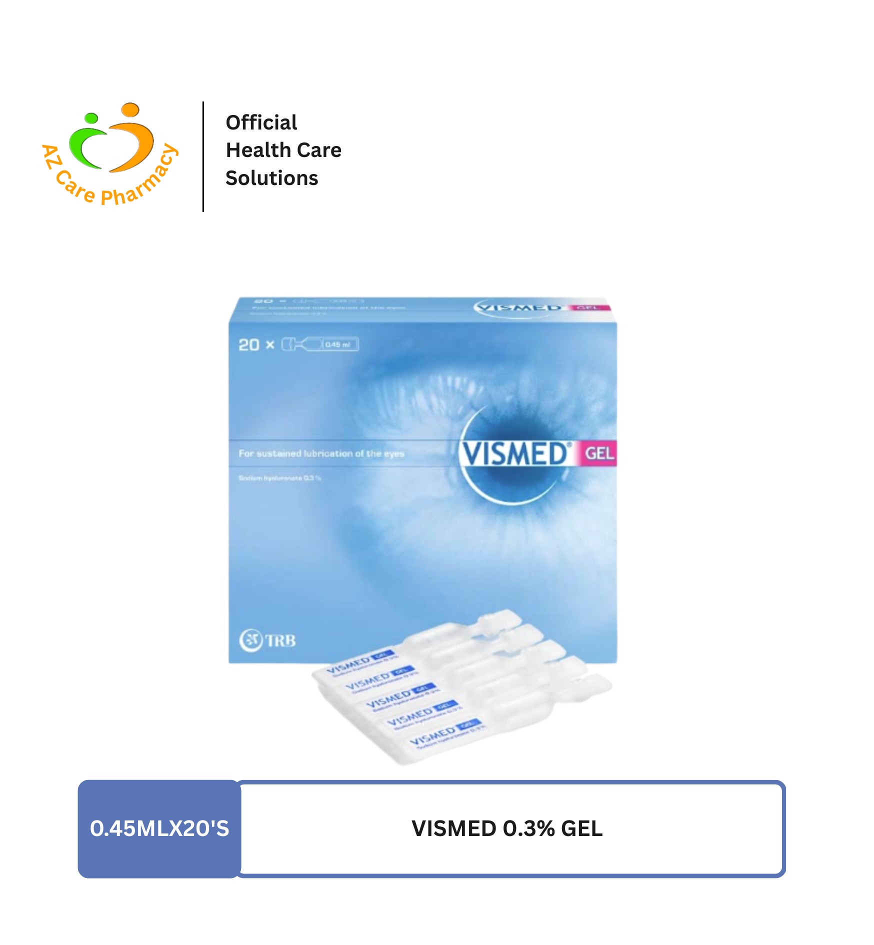Vismed® 0.3% Gel 0.45ml x20s