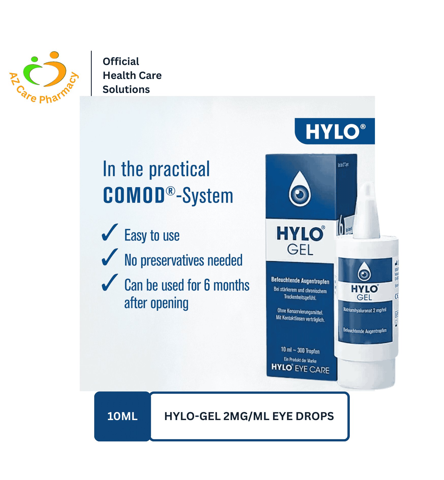 Hylo-Gel 2mg/ml Eye Drops 10ml - Image 3