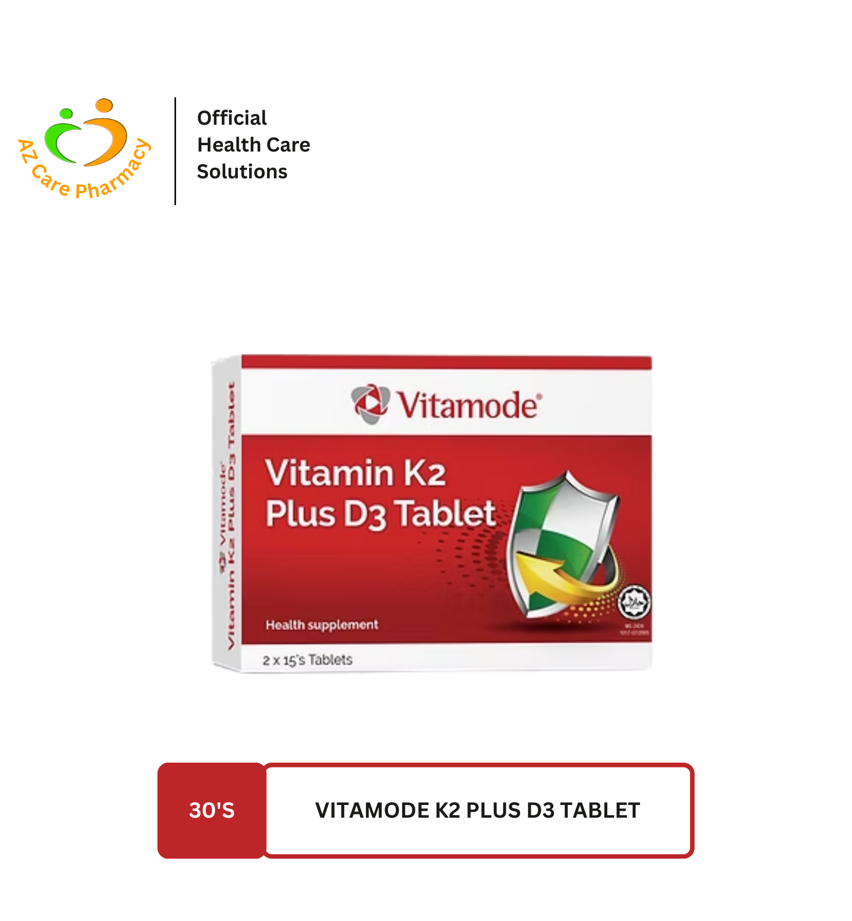 Vitamode K2 Plus D3 Tablet 30s