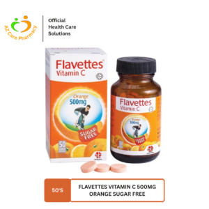Flavettes Vitamin C 500mg Orange Sugar Free 50s