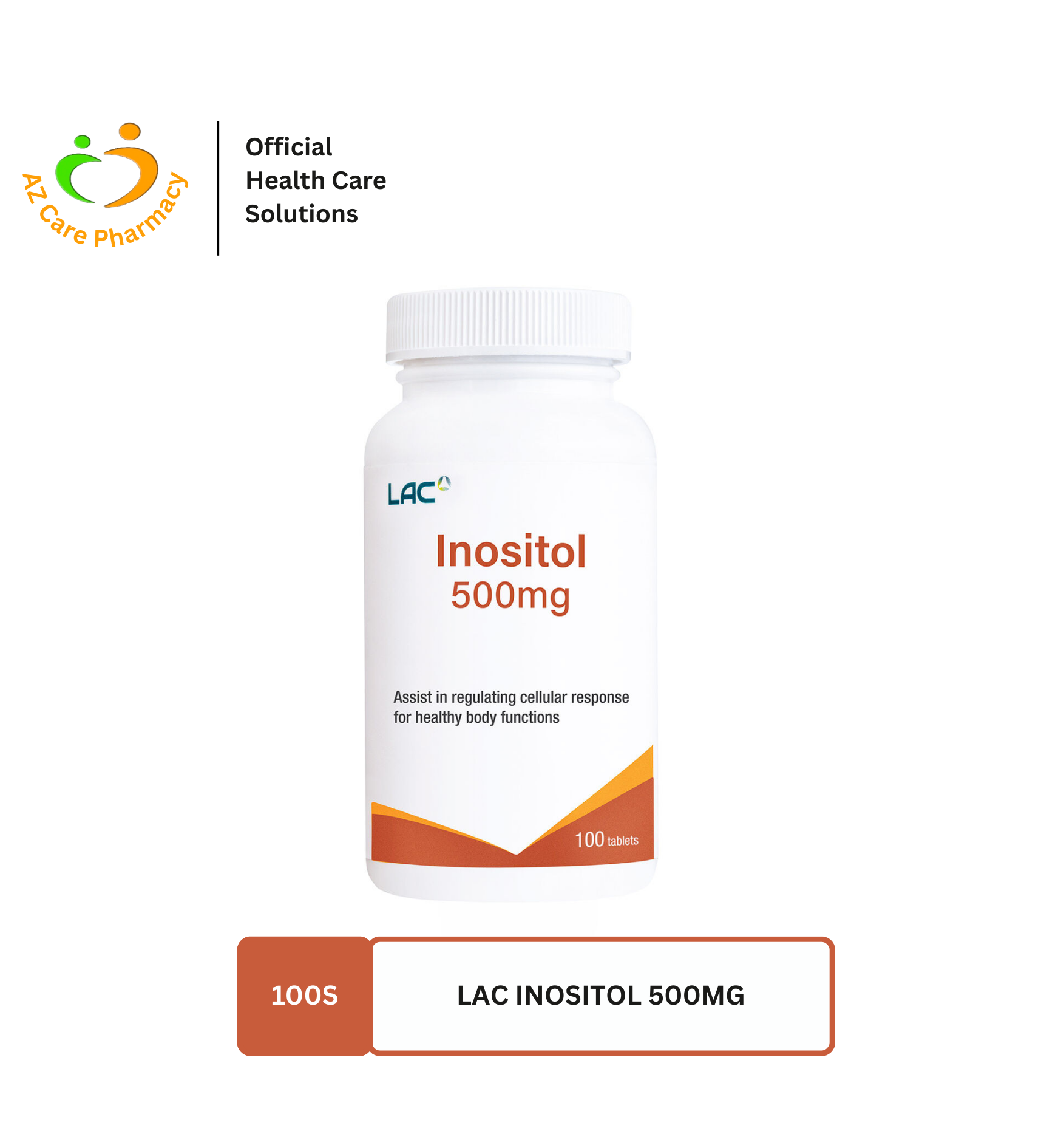 LAC Inositol 500mg 100s