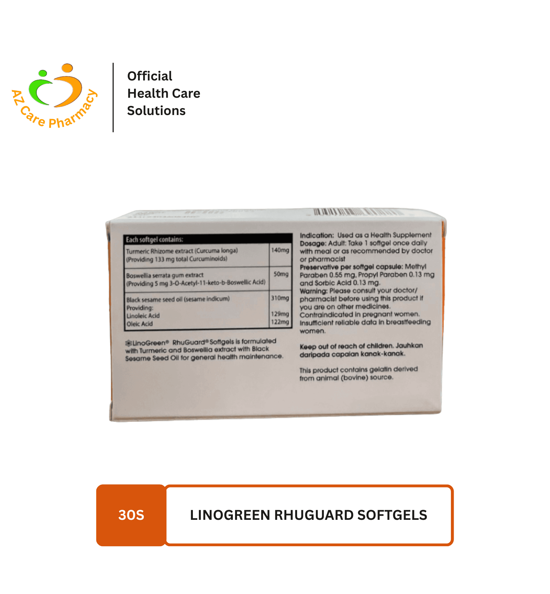 Linogreen Rhuguard Softgels 30s - Image 3