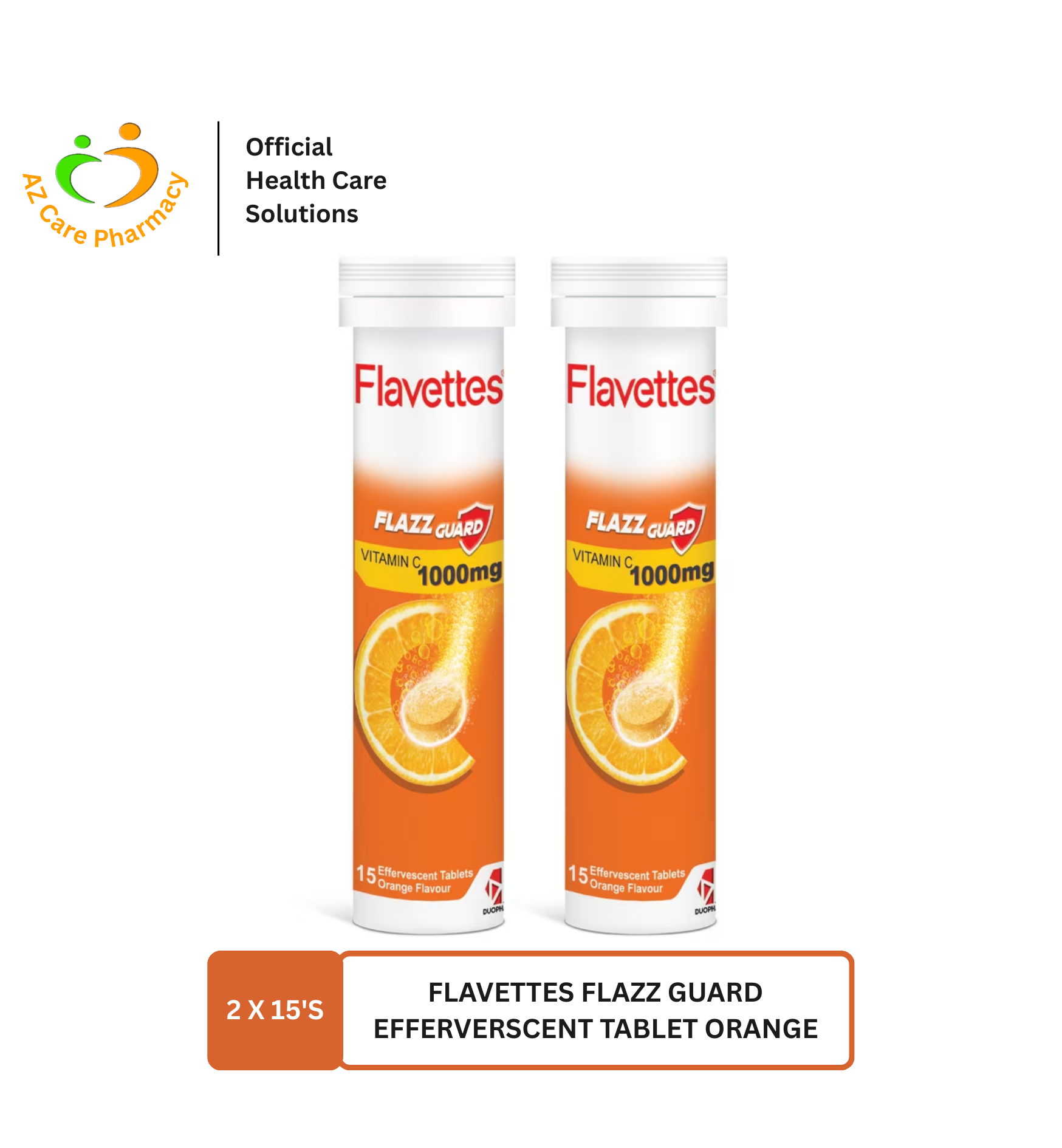 Flavettes Flazz Guard Effervescent Tablet Orange 2X15S - Image 3