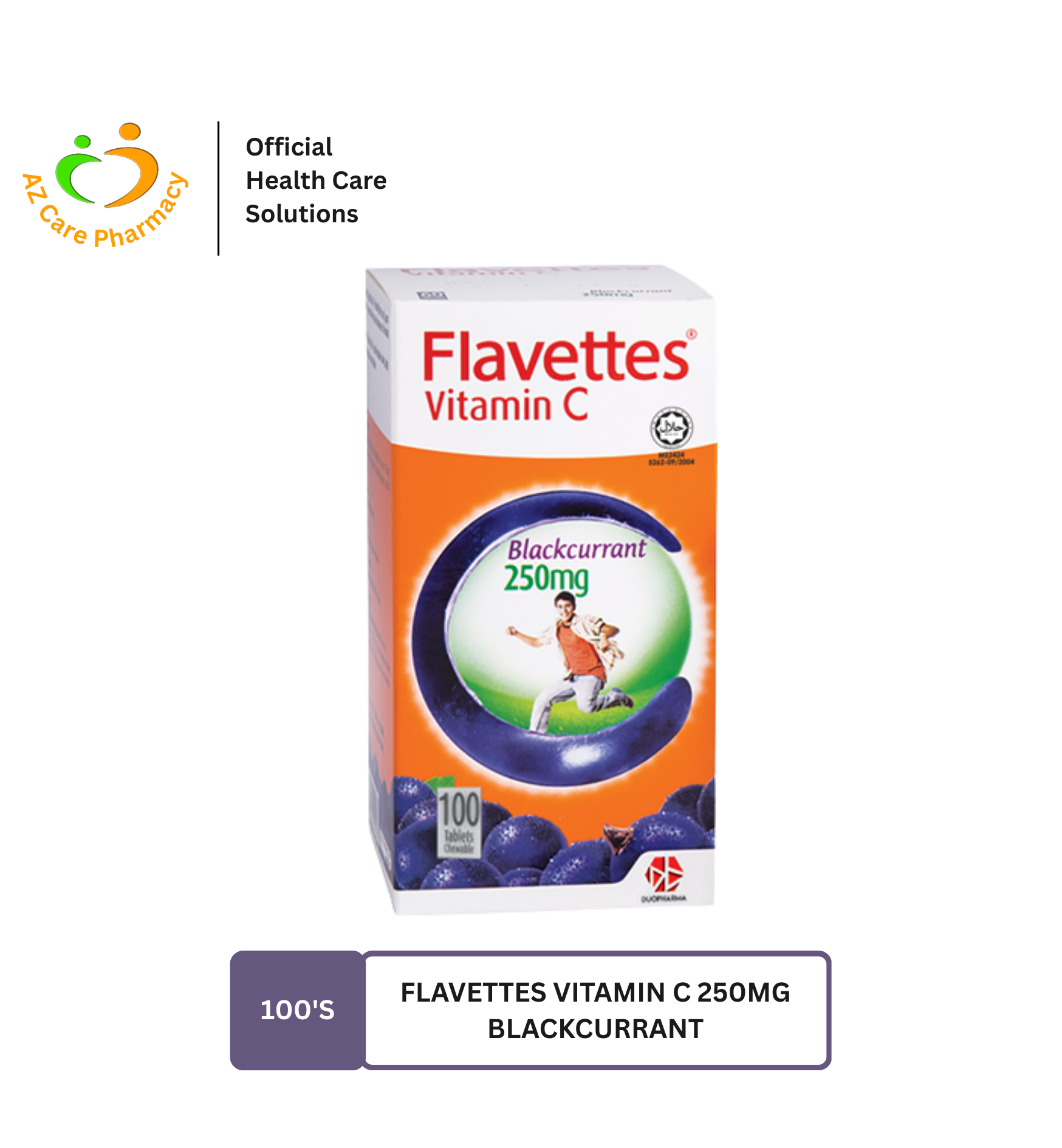 Flavettes Vitamin C 250mg Blackcurrant 100s - Image 2
