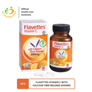 Flavettes Vitamin C With Calcium Time Release 1000mg