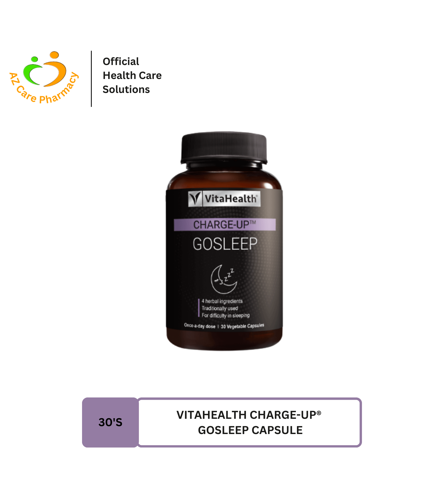 Vitahealth Charge-Up® GoSleep Capsule 30s