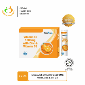MegaLive Vitamin C 1000mg With Zinc & Vit D3