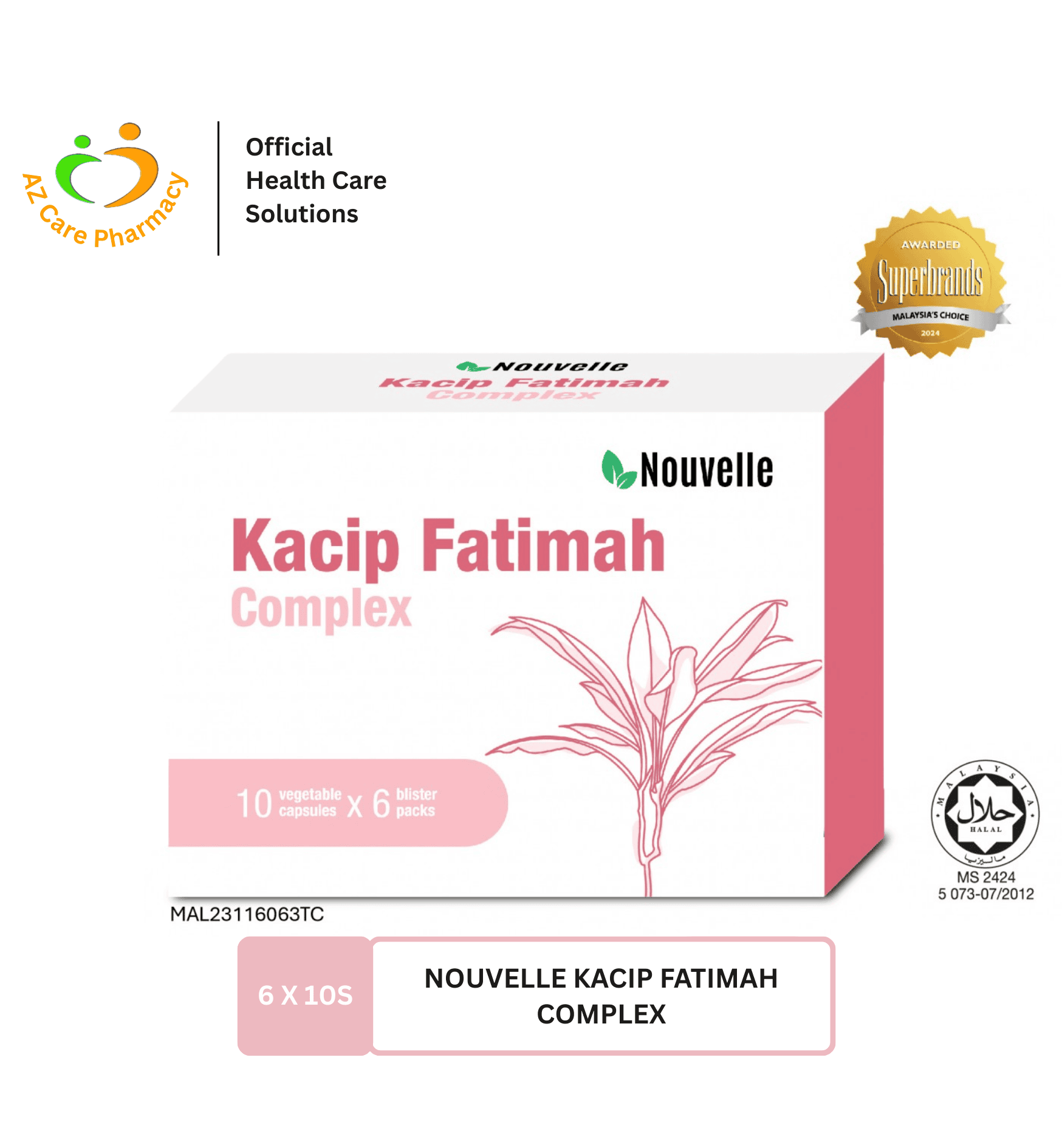 Nouvelle Kacip Fatimah Complex 6 x 10s