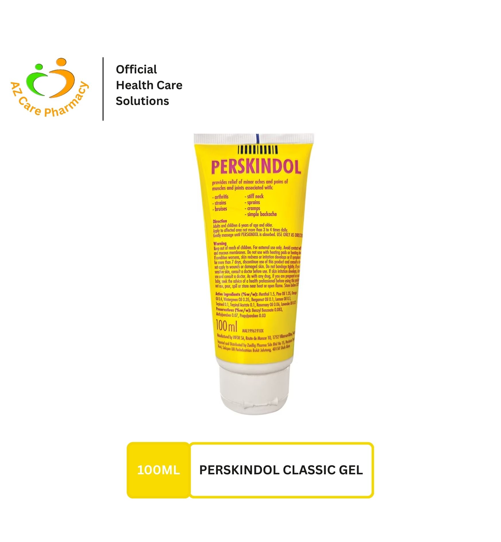 Perskindol Classic Gel 100ml - Image 3