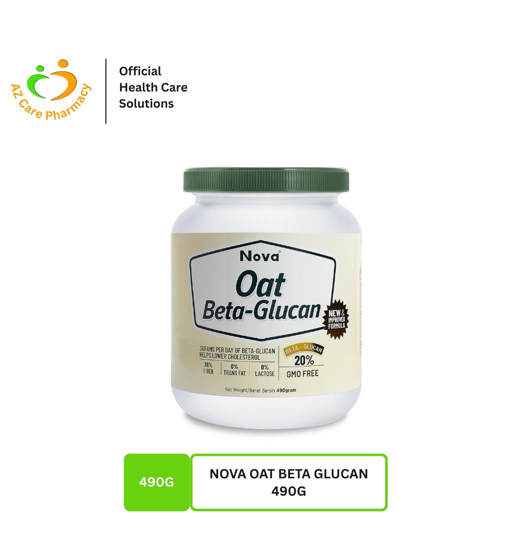 Nova Oat Beta Glucan 490g