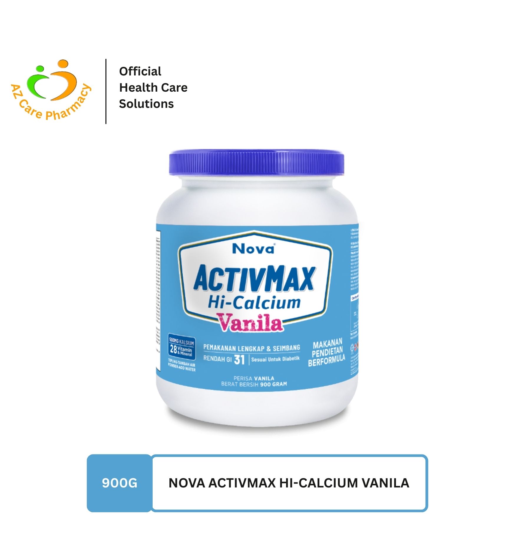 Nova Activmax Hi-Calcium (Vanila) 900g - Image 2