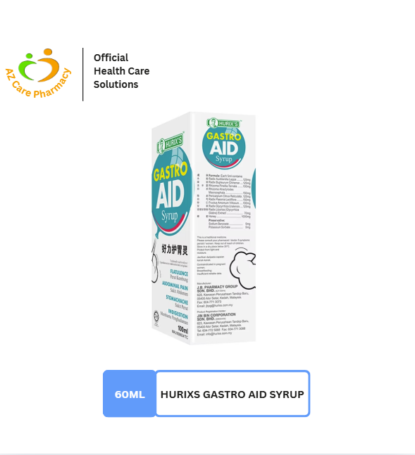 Hurixs Gastro Aid Syrup 60ml - Image 2