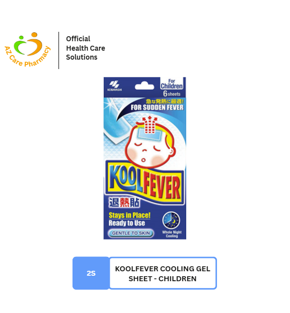 Kool Fever Cooling Gel Sheet - Children 2s