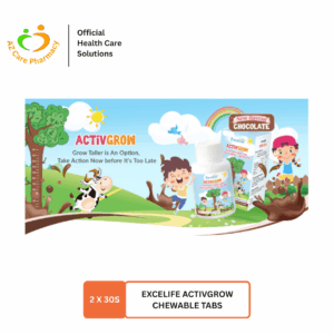 Excelife Activgrow Chewable Tabs 2X30S