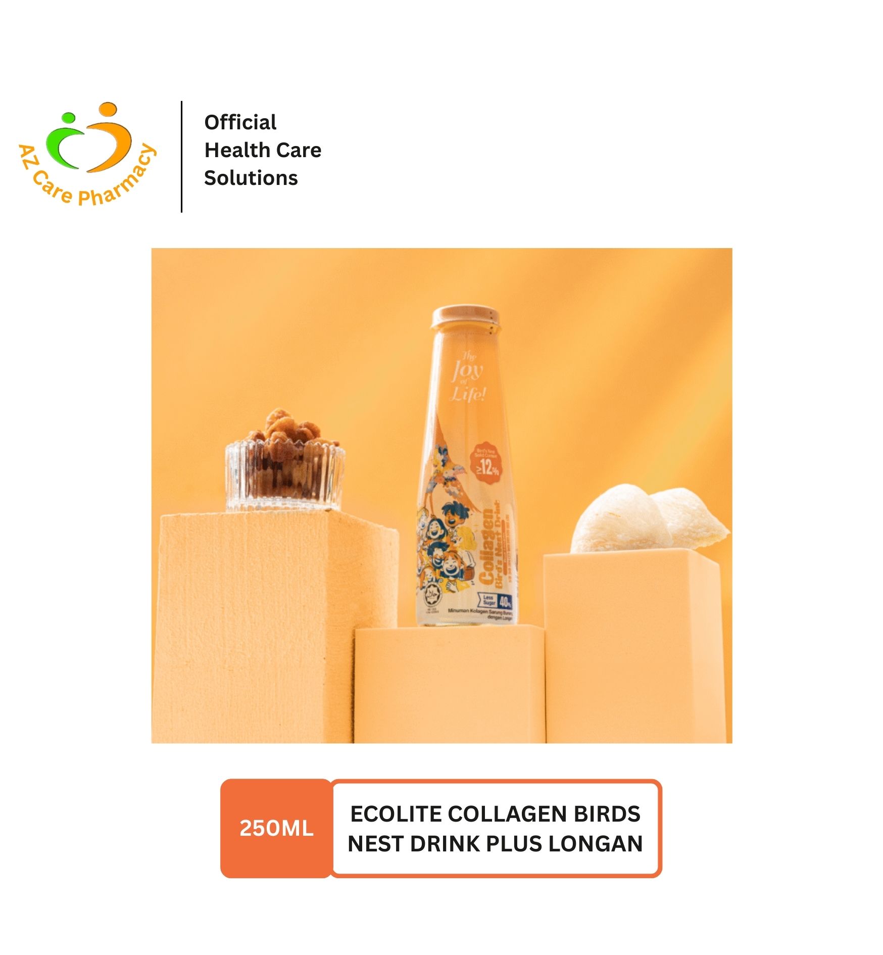 Ecolite Collagen Birds Nest Drink Longan 250ml