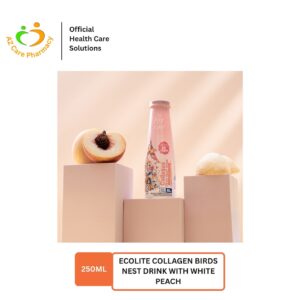 Ecolite Collagen Birds Nest Drink With White Peach Flavour 250ml