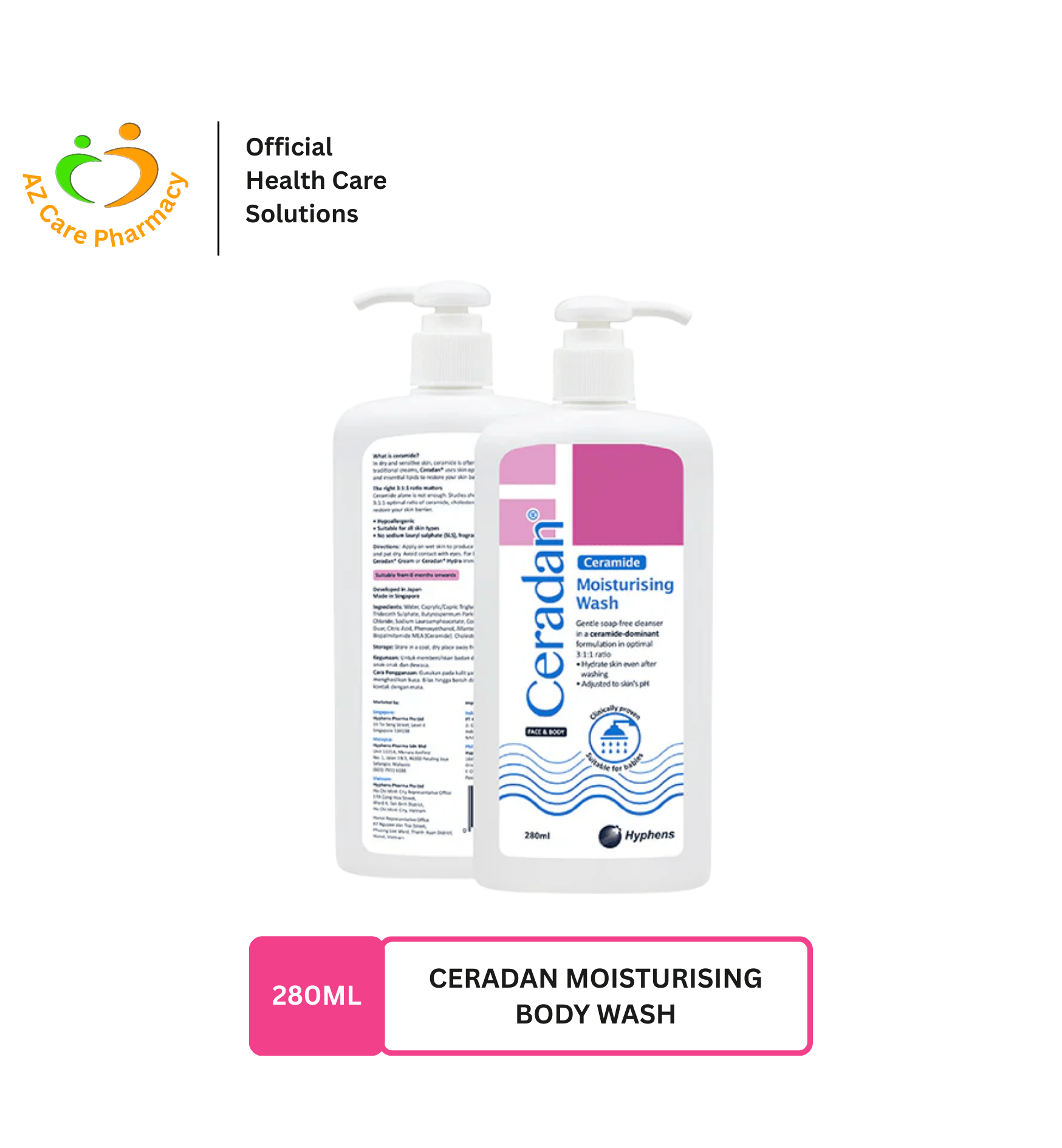 Ceradan Moisturising Wash 280ml