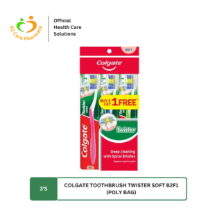 Colgate Toothbrush Twister Soft B2F1 (Poly Bag) 3s