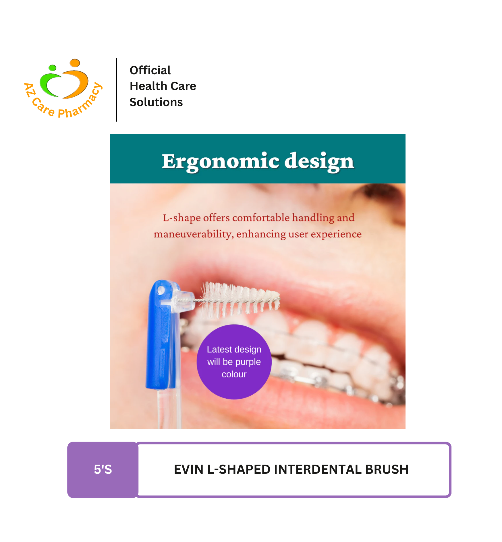 Evin L-Shaped Interdental Brush 5s - Image 5