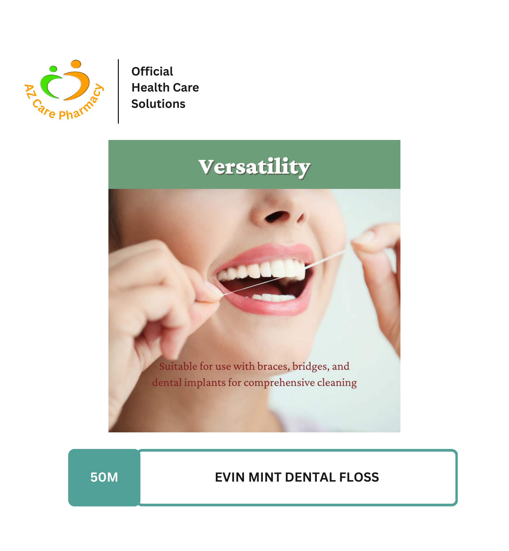 Evin Mint Dental Floss 50m - Image 3