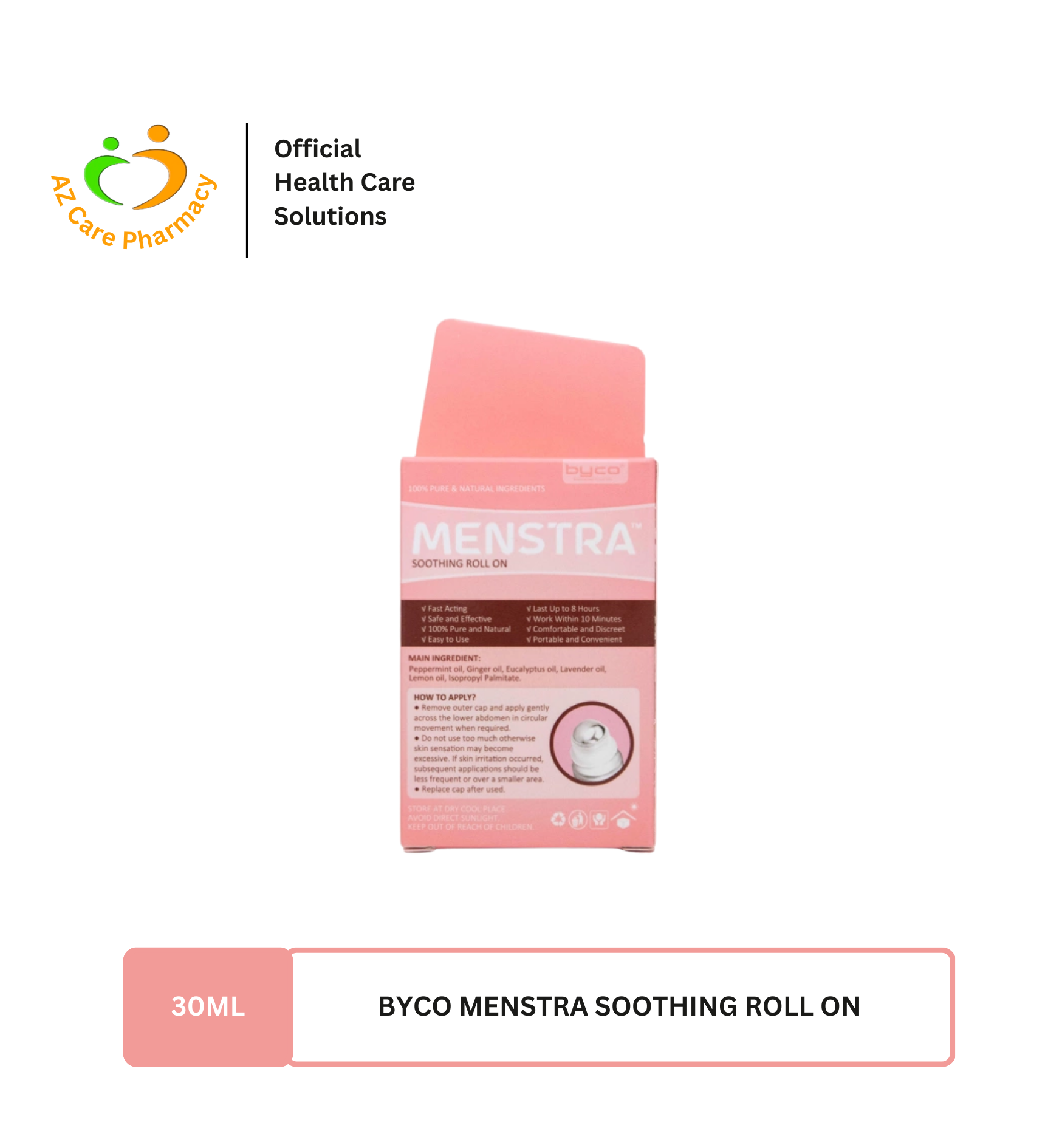 Byco Menstra Soothing Roll On 30ml - Image 4