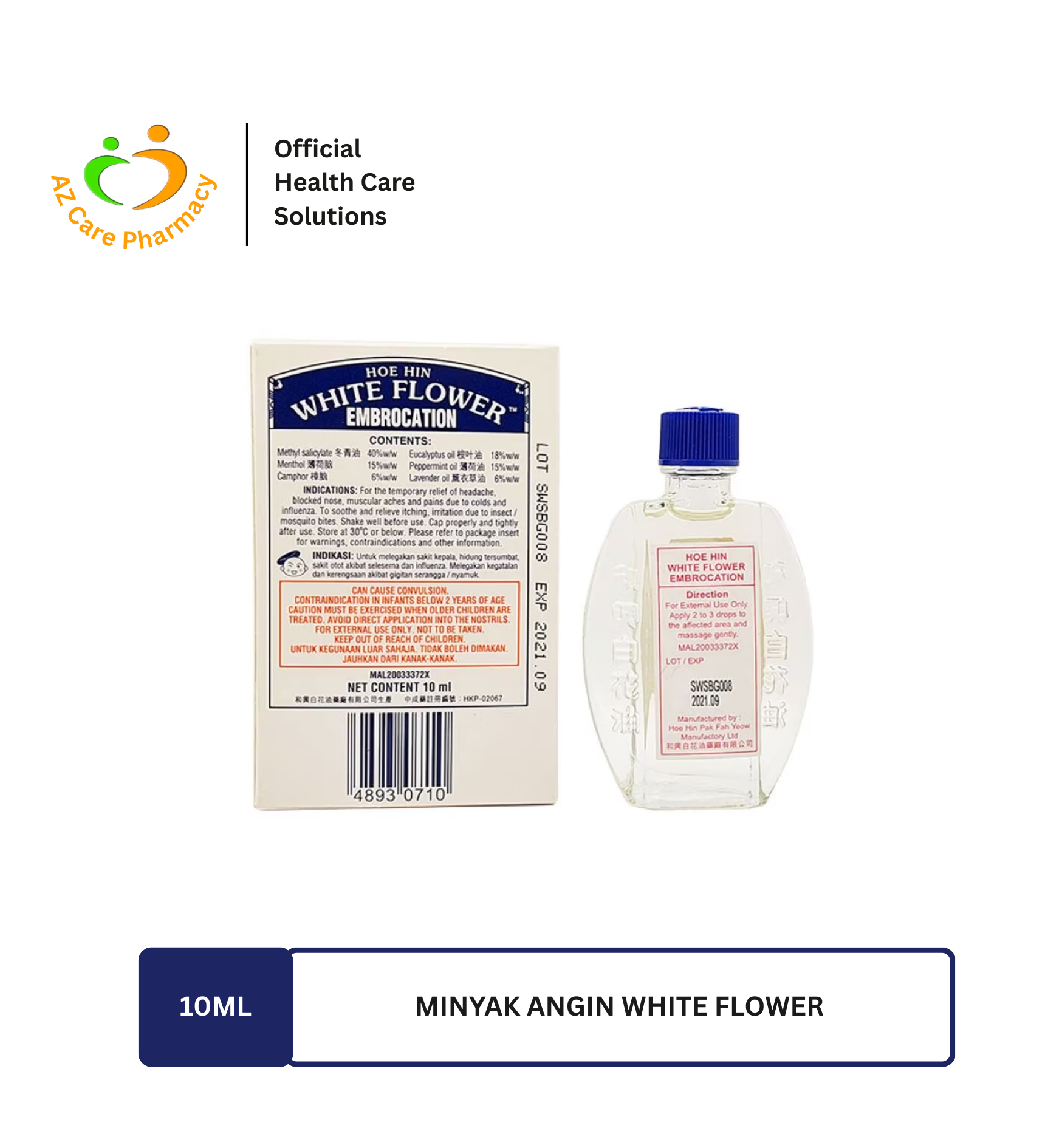 Minyak Angin White Flower 20ml - Image 4