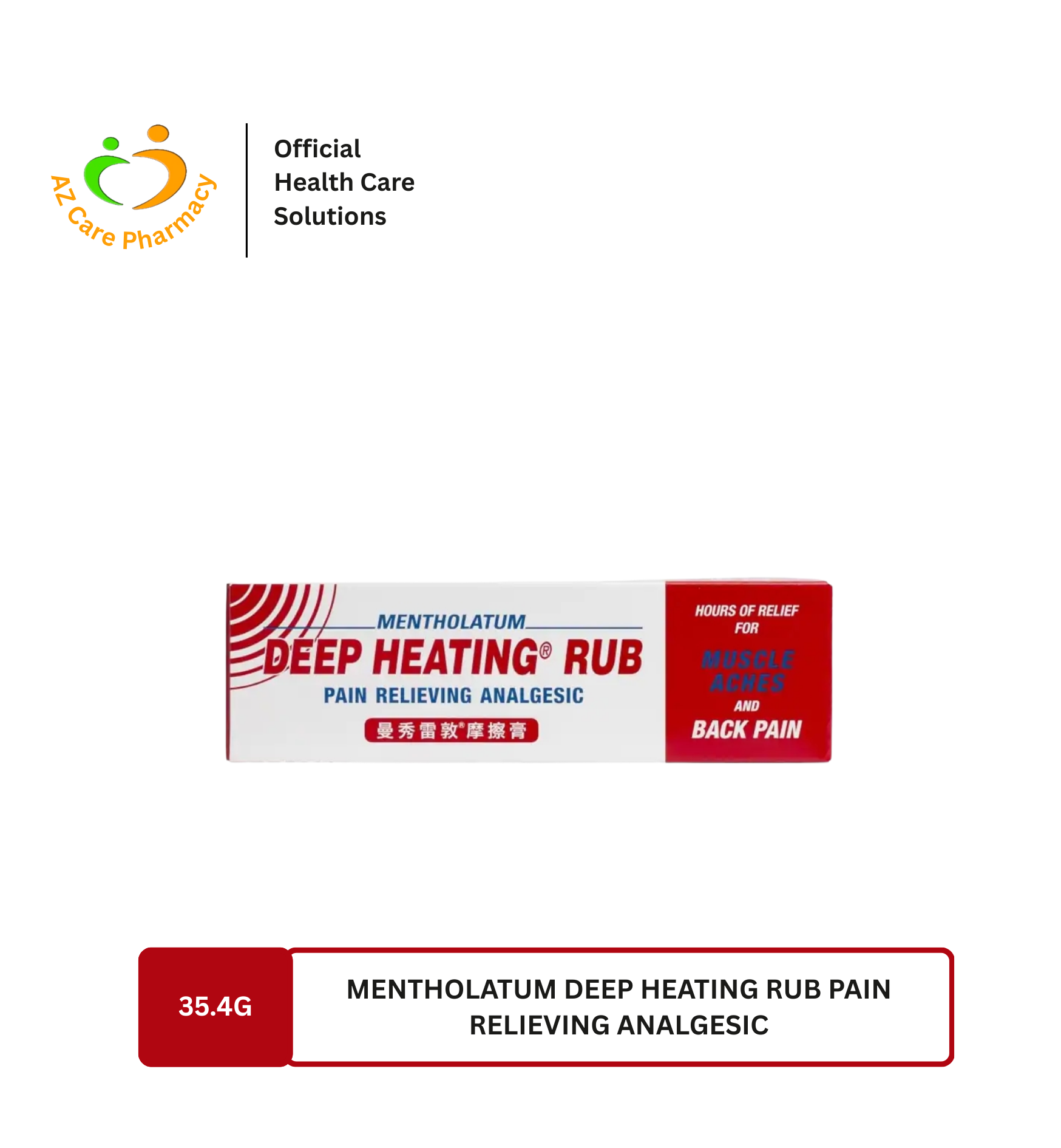 Mentholatum Deep Heating Rub Pain Relieving Analgesic 35.4g
