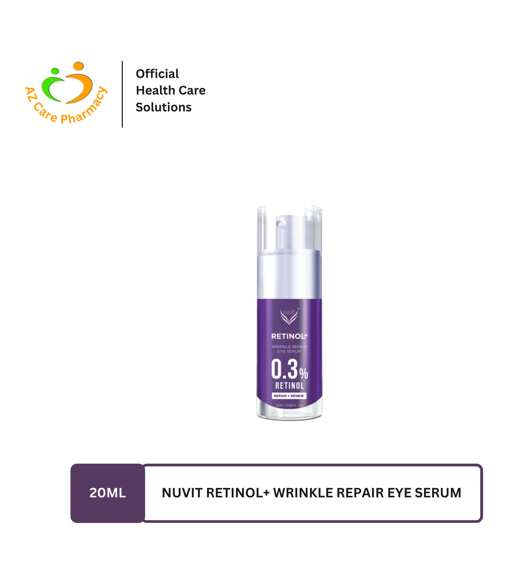 Nuvit Retinol+ Wrinkle Repair Eye Serum 20ml