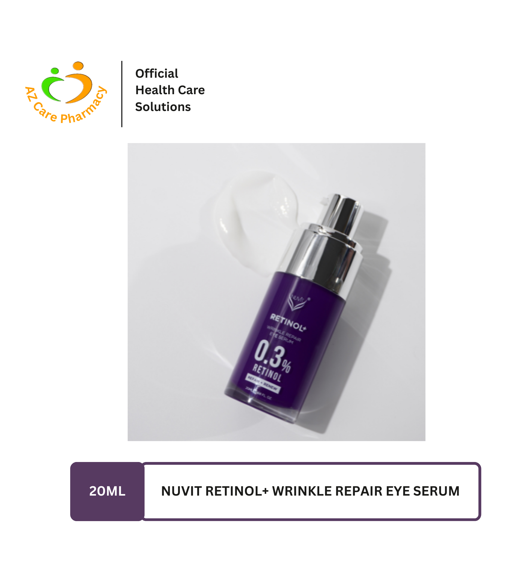 Nuvit Retinol+ Wrinkle Repair Eye Serum 20ml - Image 5