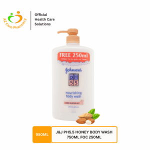 J&J Ph5.5 With Almond Body Wash 750ml Foc 250ml