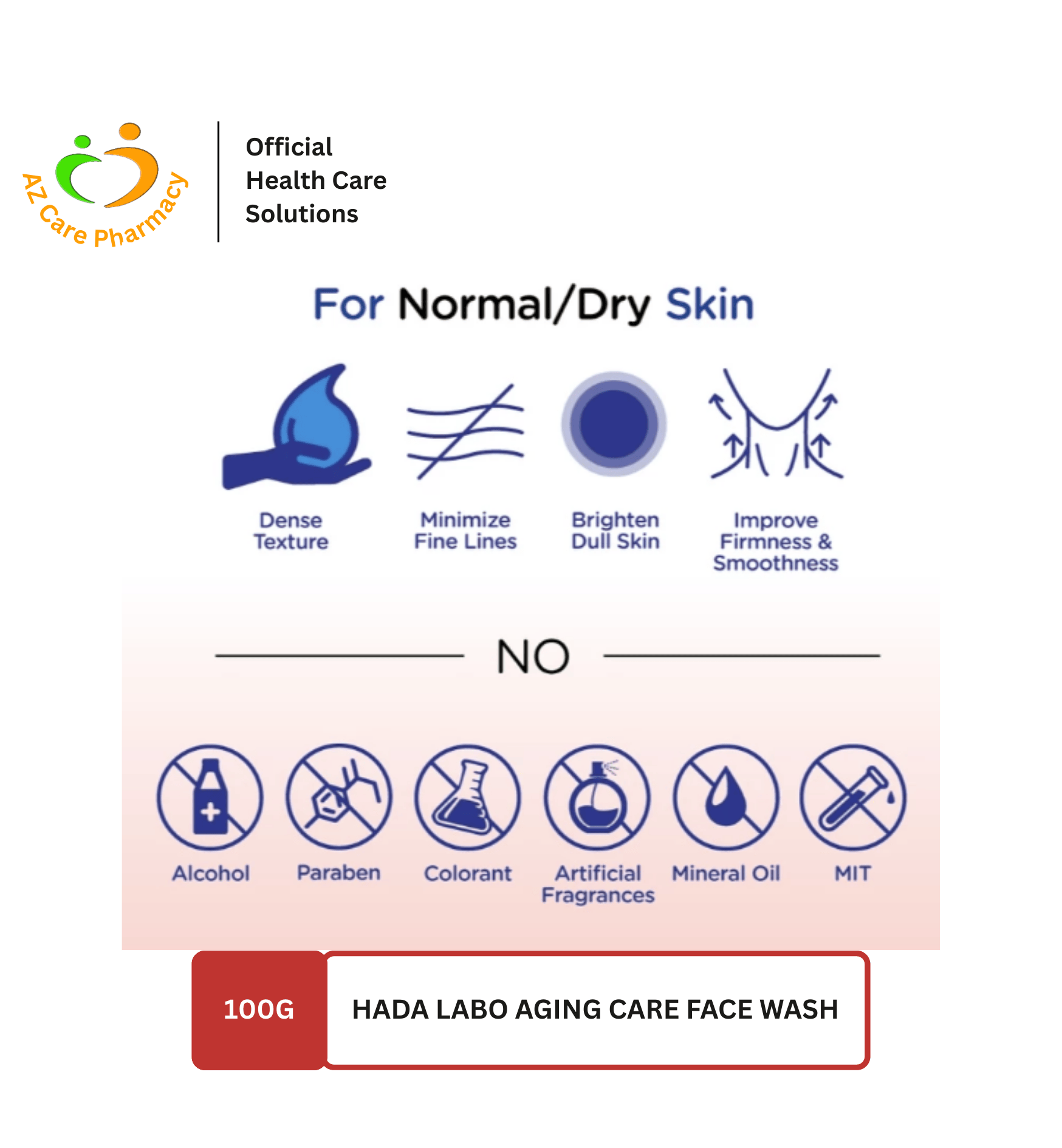 Hadalabo Aging Care Face Wash 100g - Image 3
