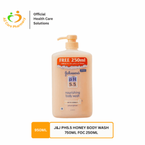 J&J Ph5.5 Honey Body Wash 750ml Foc 250ml
