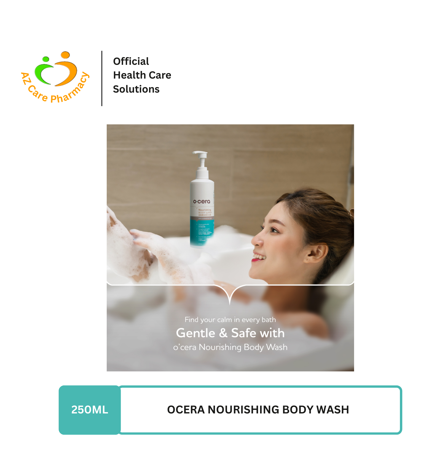 Ocera Nourishing Body Wash 250ml - Image 4