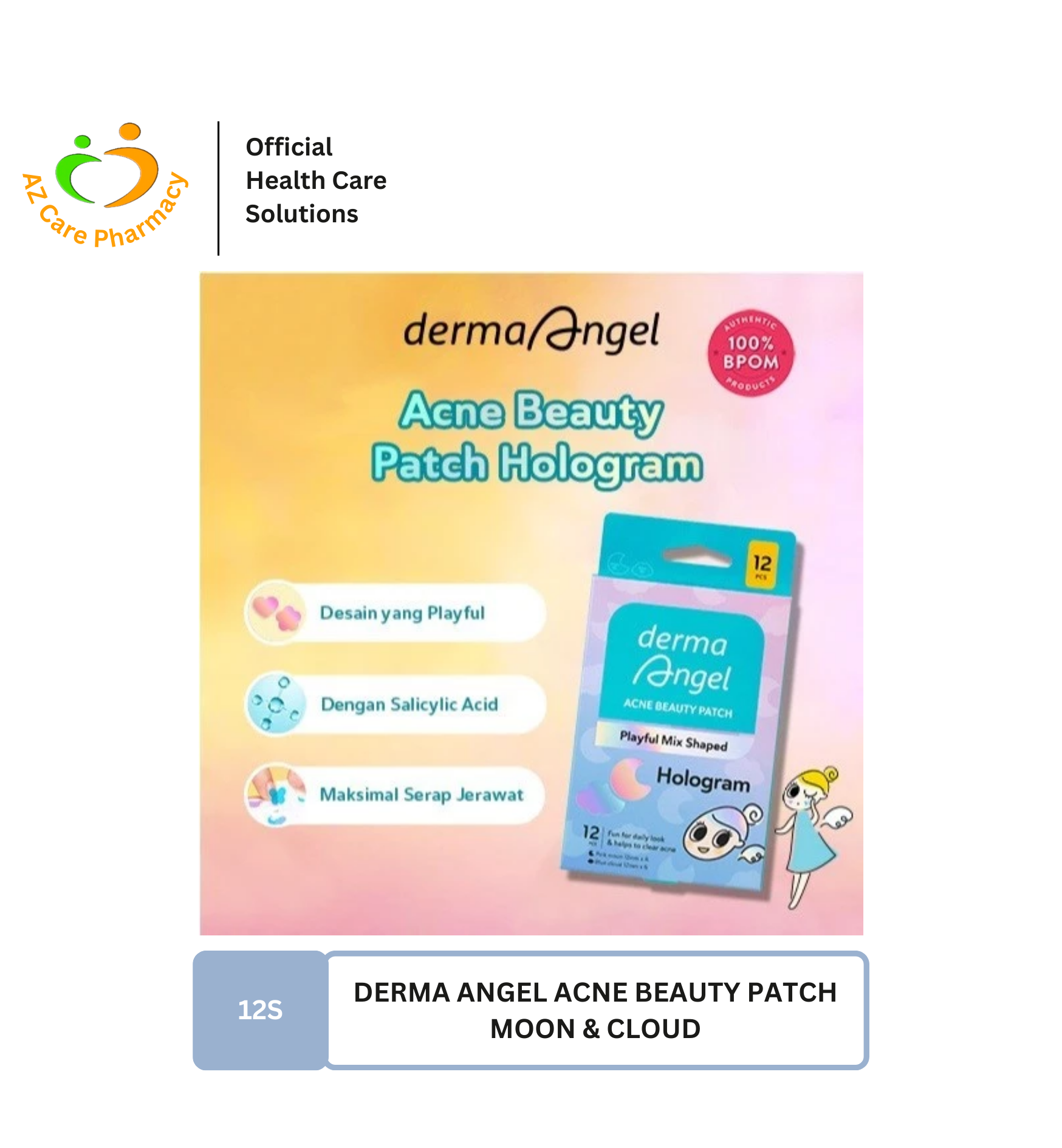 Derma Angel Beauty Patch Moon + Cloud 12s - Image 3