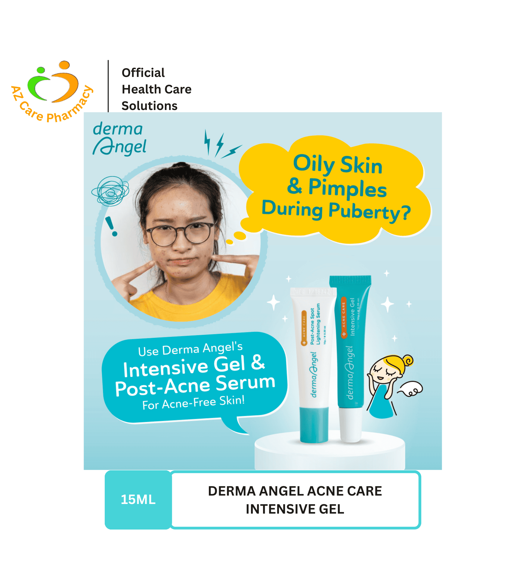 Derma Angel Acne Care Intensive Gel 15ml - Image 2