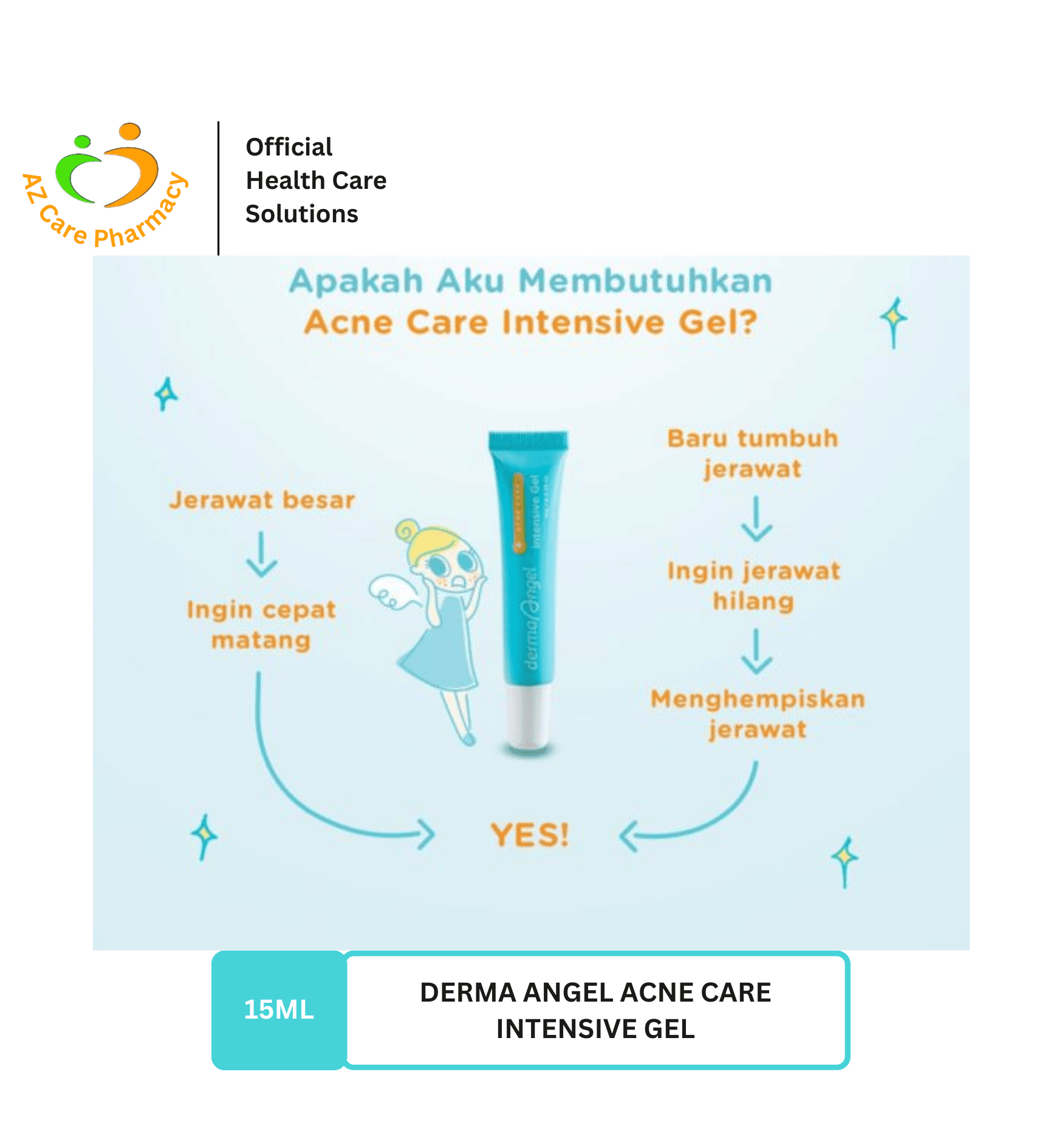 Derma Angel Acne Care Intensive Gel 15ml - Image 4