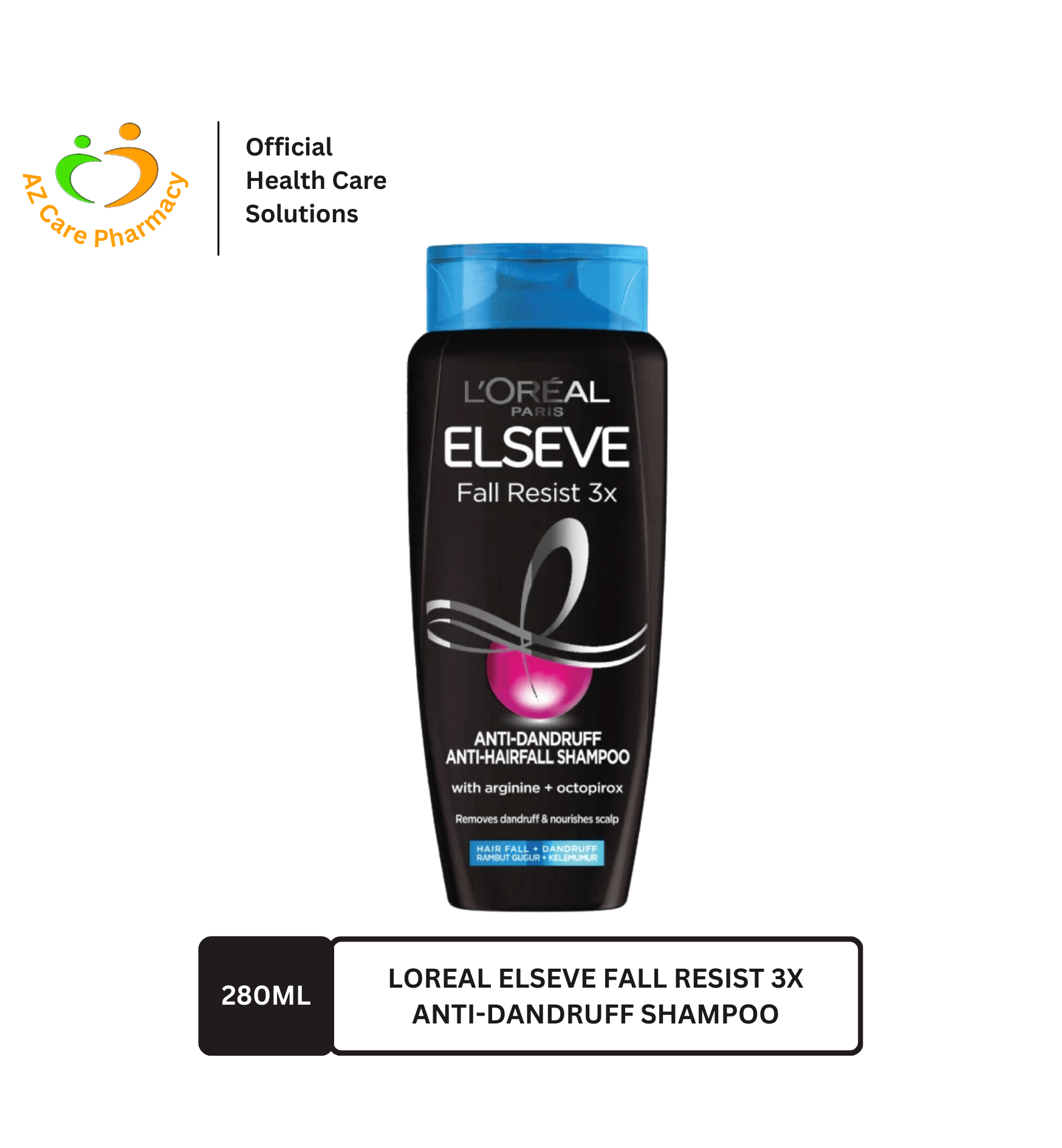 L’Oréal Elseve Fall Resist 3X Anti‑Dandruff Shampoo 280ml