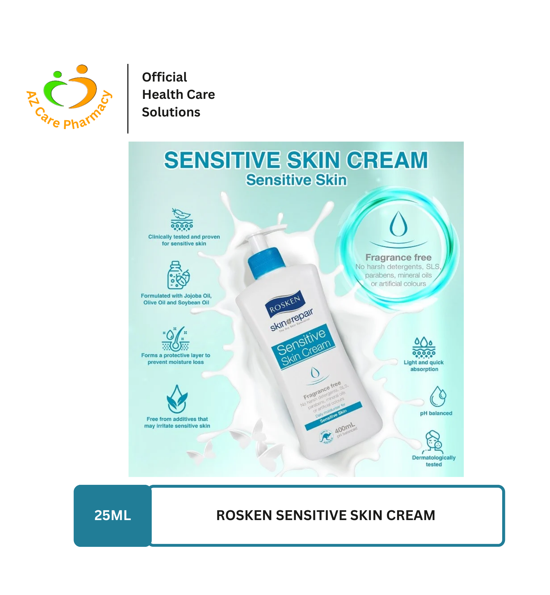 Rosken Sensitive Skin Cream - Image 4