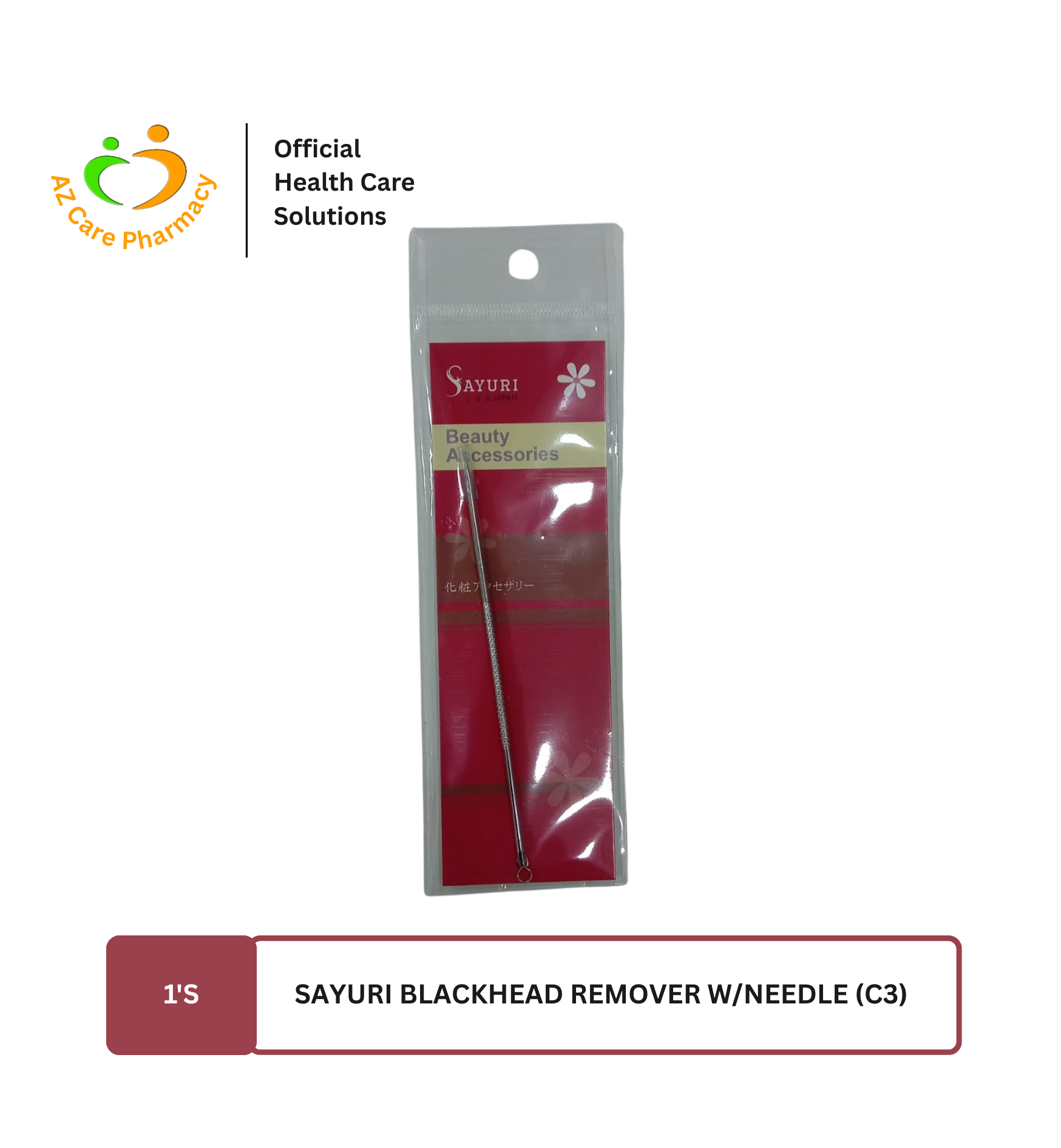 Sayuri Blackhead Remover W/Needle (C3) 1s