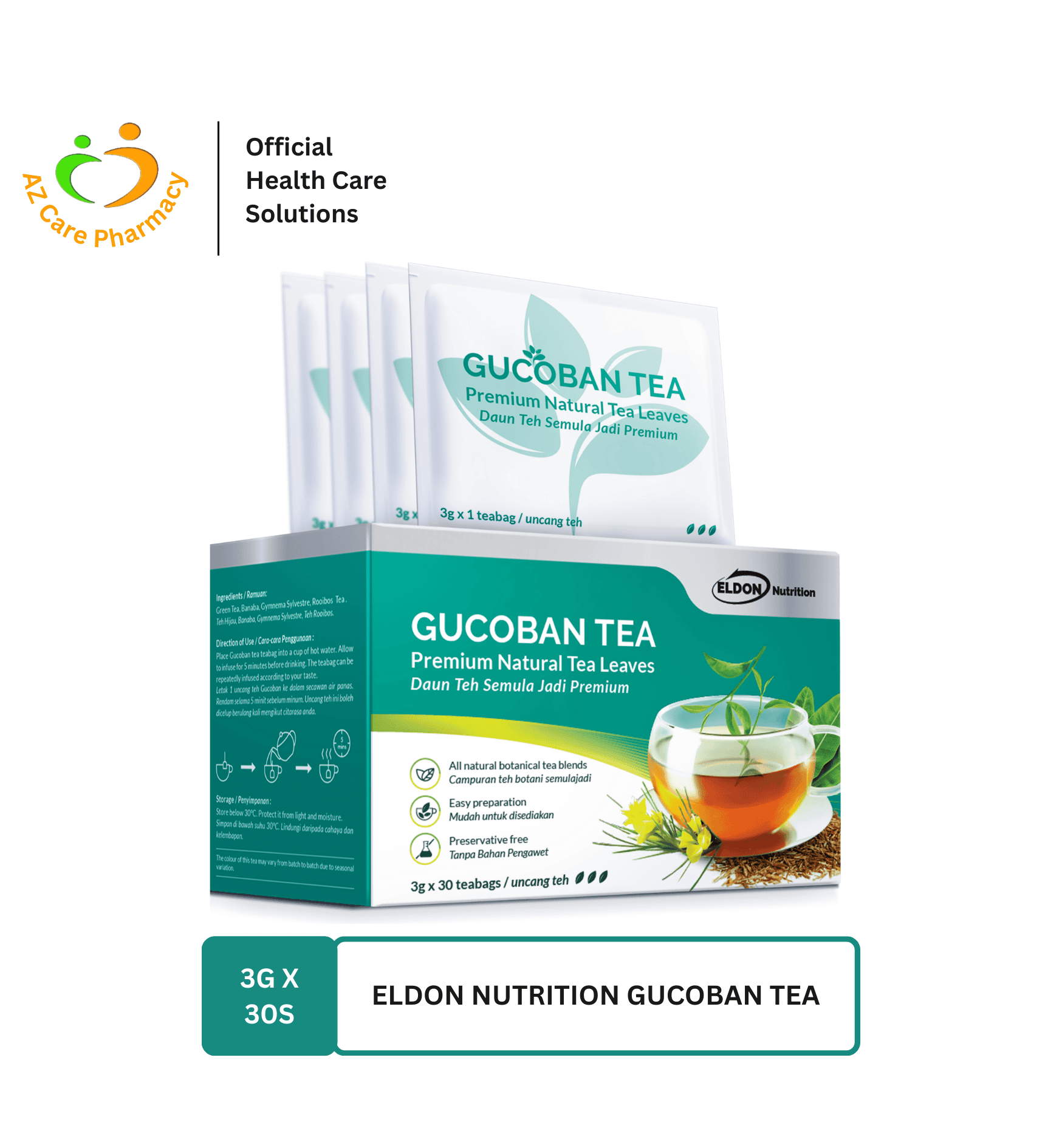 Eldon Nutrition Gucoban Tea 3g*30s