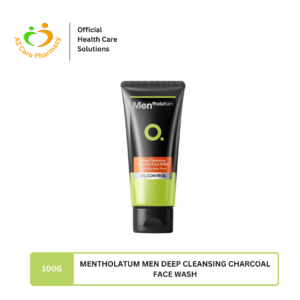 Mentholatum Men Deep Cleansing Charcoal Face Wash 100g