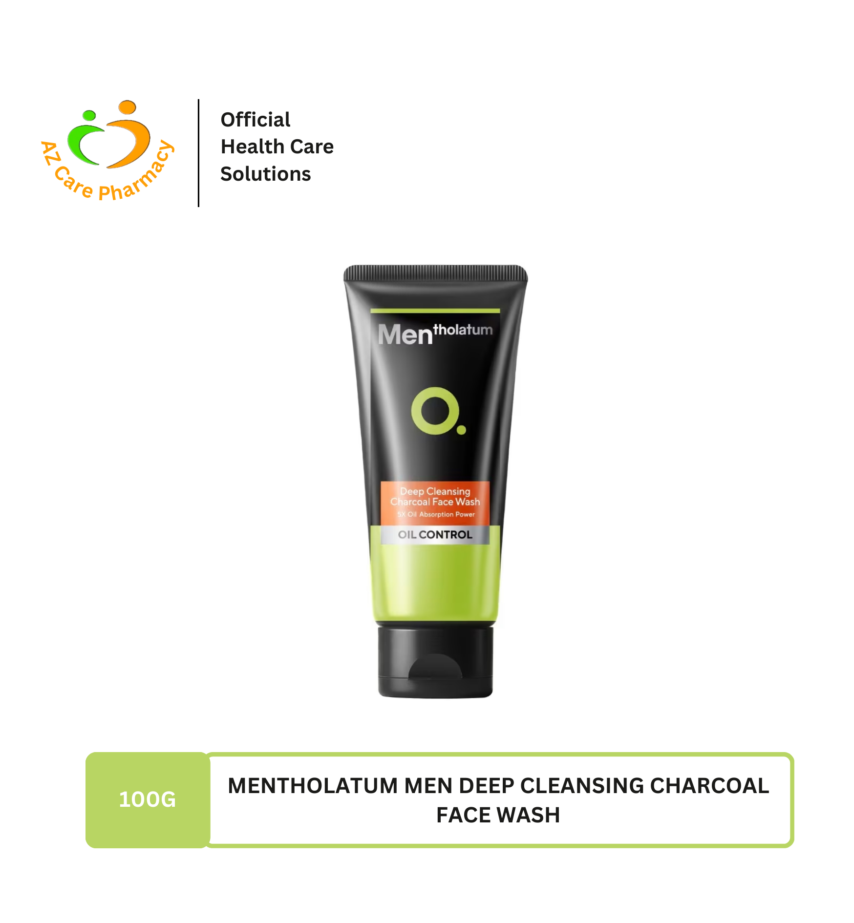 Mentholatum Men Deep Cleansing Charcoal Face Wash 100g