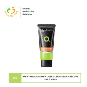 Mentholatum Men Deep Cleansing Charcoal Face Wash 50g