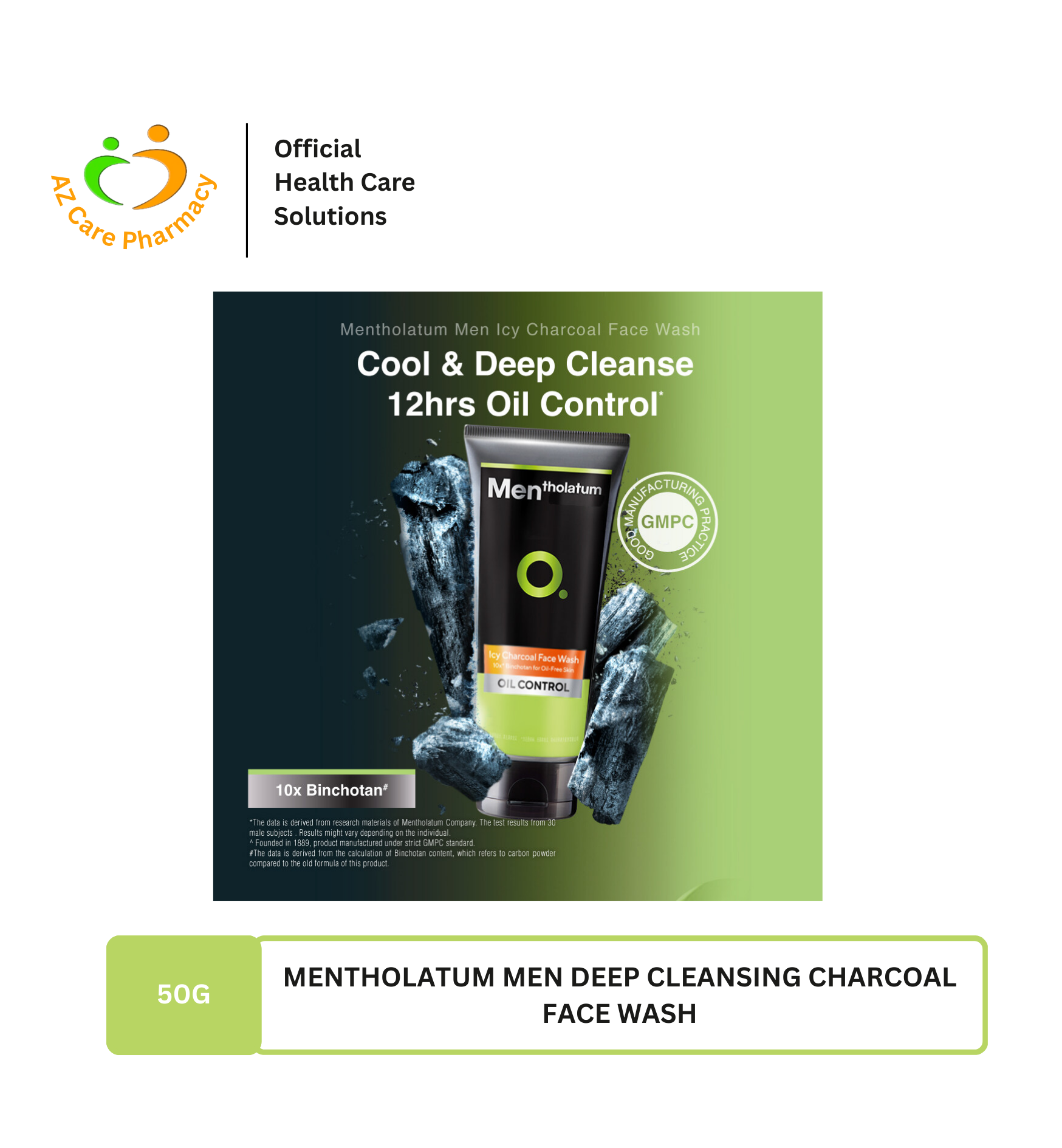 Mentholatum Men Deep Cleansing Charcoal Face Wash 50g - Image 4