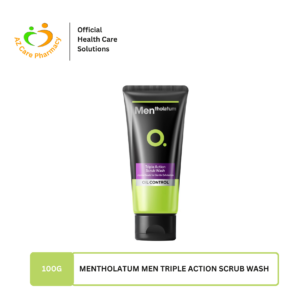 Mentholatum Men Triple Action Scrub Wash 100g