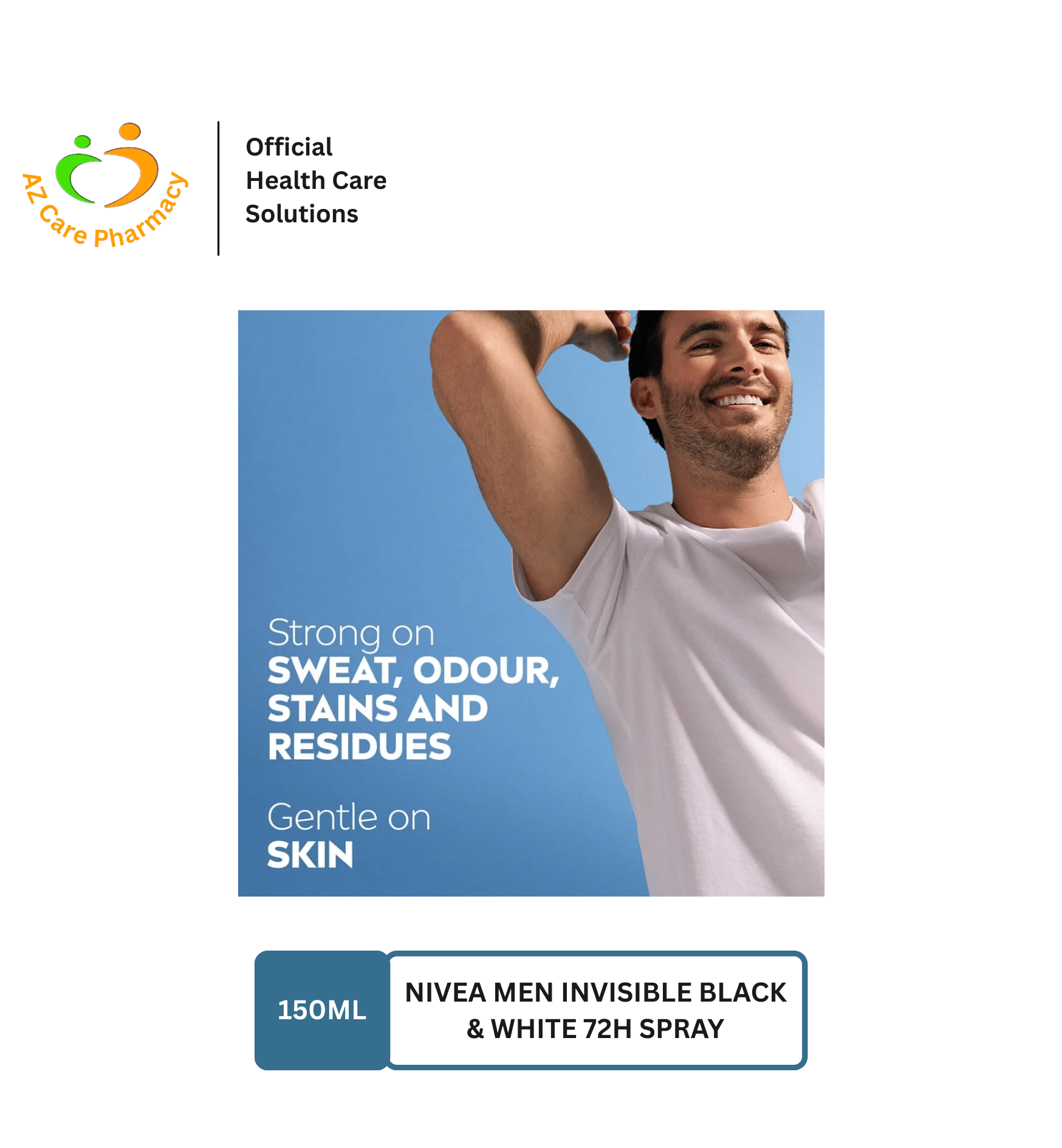 Nivea Men Invisible Black & White 72h Spray 150ml - Image 4