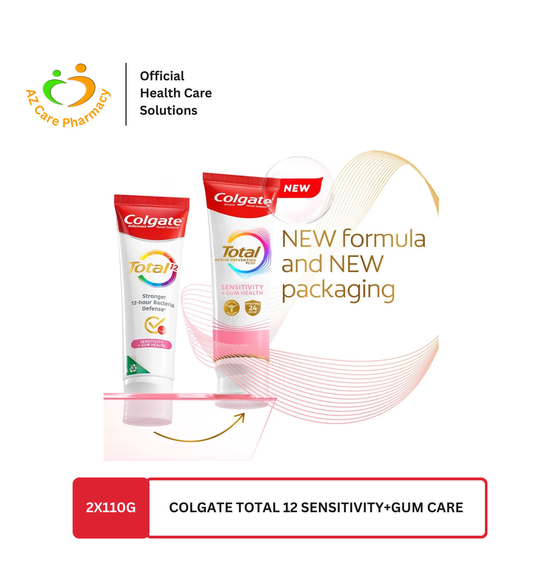 Colgate Total 12 Sensitivity+Gum Care 2X110g - Image 5