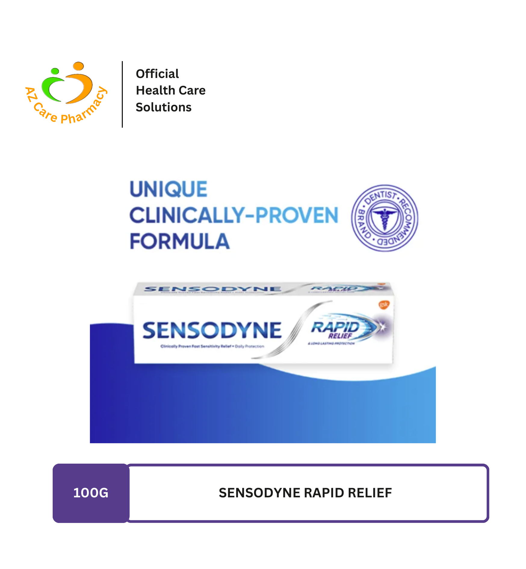 Sensodyne Rapid Relief 100g With Free Toothbrush - Image 4