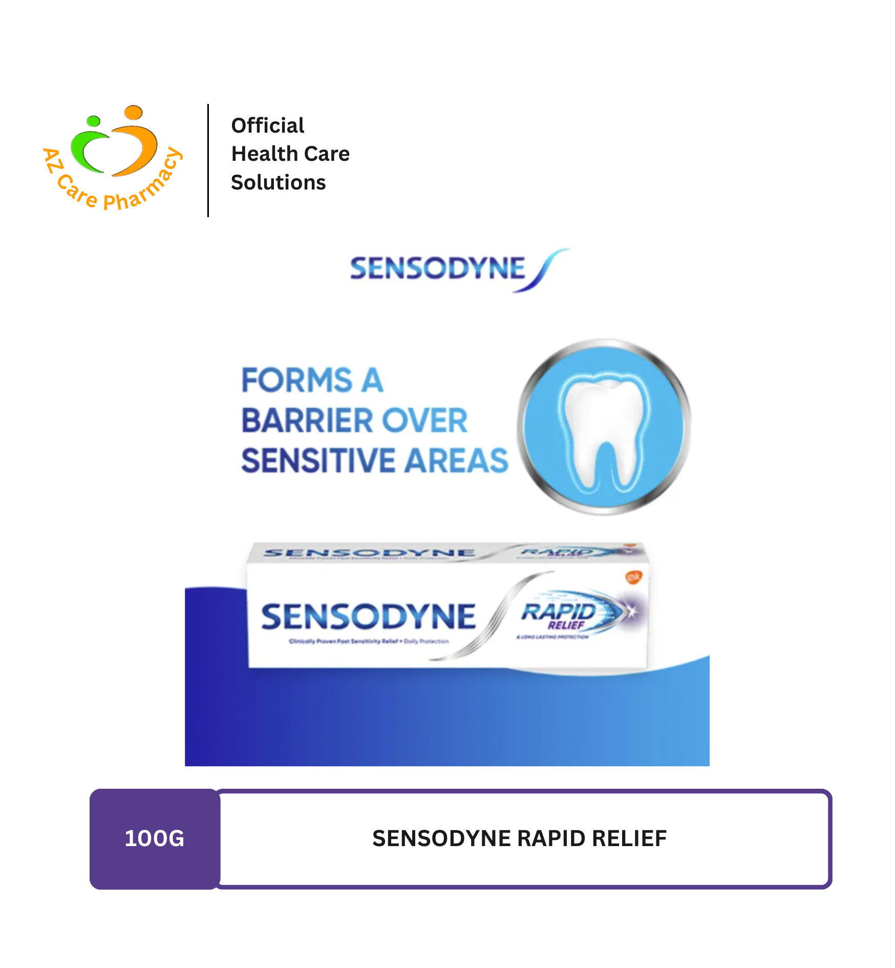 Sensodyne Rapid Relief 100g With Free Toothbrush - Image 3